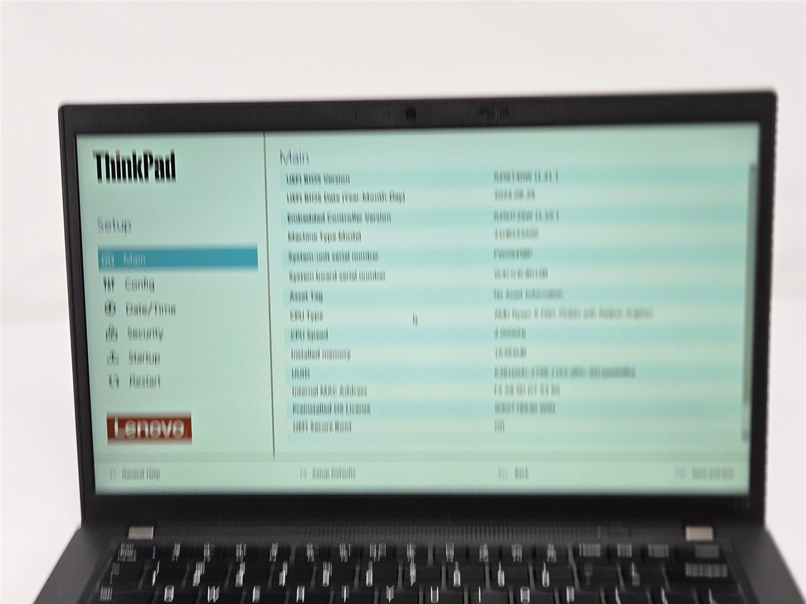 Lenovo ThinkPad L14 Gen 4 AMD Ryzen 5 Pro 7530U 16GB 256GB SSD 14″ AMD Radeon