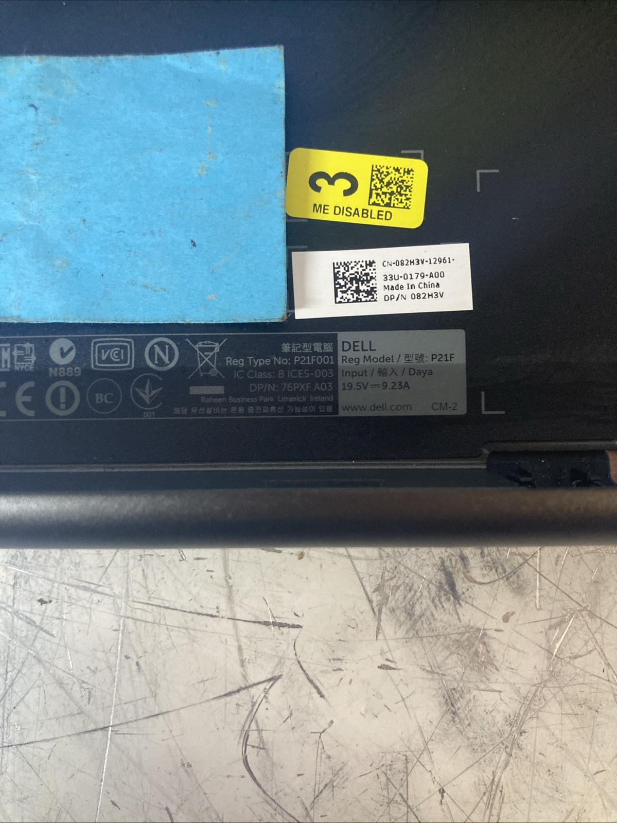 Dell Precision M4700 i5-3360M 2.80GHz 8GB RAM No HDD boot to bios no battery