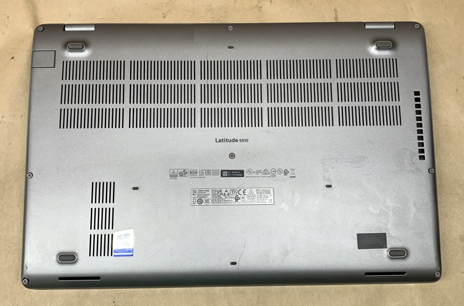 Dell Latitude 5510 Intel Core i7-10610U@1.8GHz, 8GB RAM, No SSD, No OS