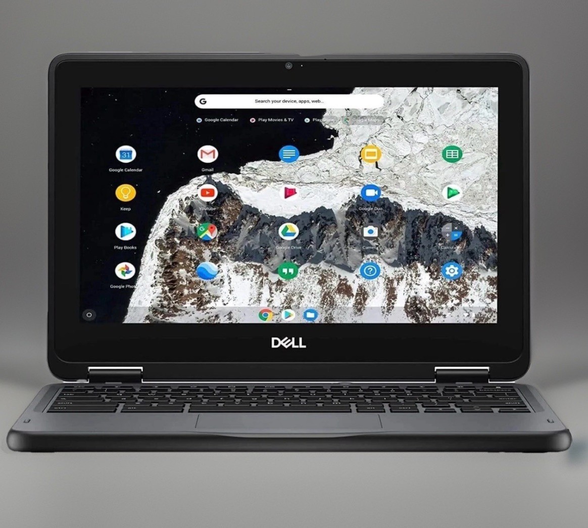Dell Chromebook 3100 2-in-1 11.6″ Touchscreen Laptop 4GB RAM 32GB SSD WiFi Webca