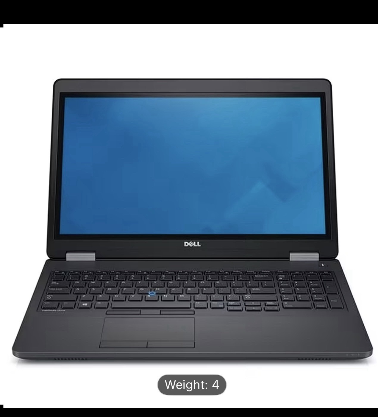 Dell Notebook Laptop Black Weight 4 HDMI USB Ethernet Webcam Wi-Fi
