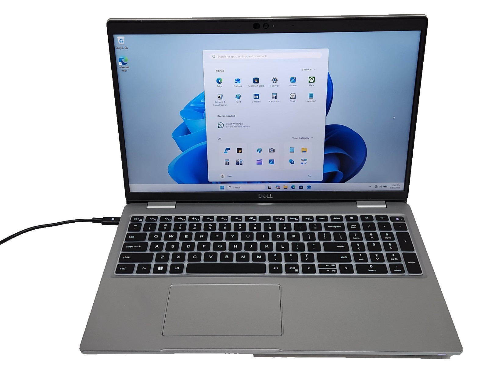 Dell Latitude 5520 Laptop – 11th Gen i5-1145G7 16GB 512GB Cam Backlit Touch Sp4