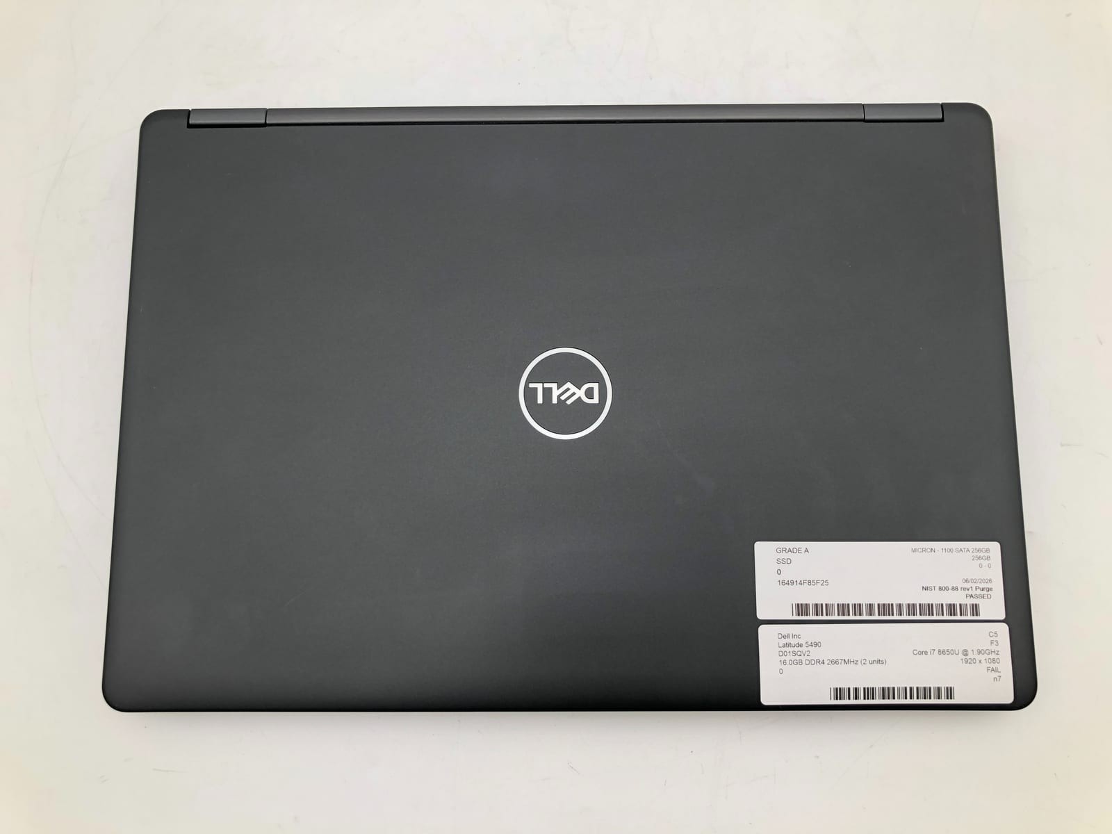 Dell | Latitude 5490 | i7-8650U | 16GB | 256GB SSD | Win 11 Pro | No Battery