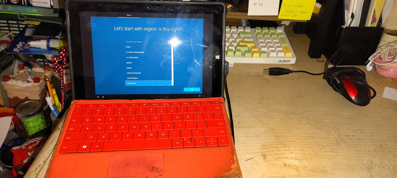 Microsoft Surface 3 w/ Case, Charger, Keyboard, Pen and Mouse.