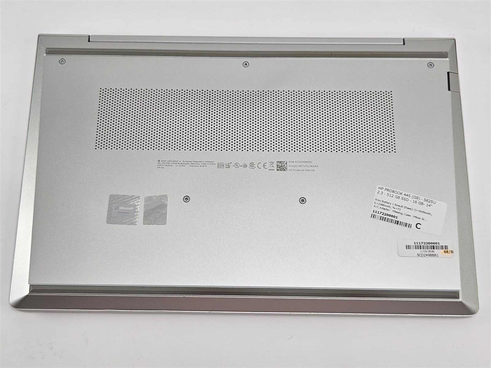 HP ProBook 445 G9 14″ Ryzen 5 5625U 16GB 512GB NVMe AMD Radeon