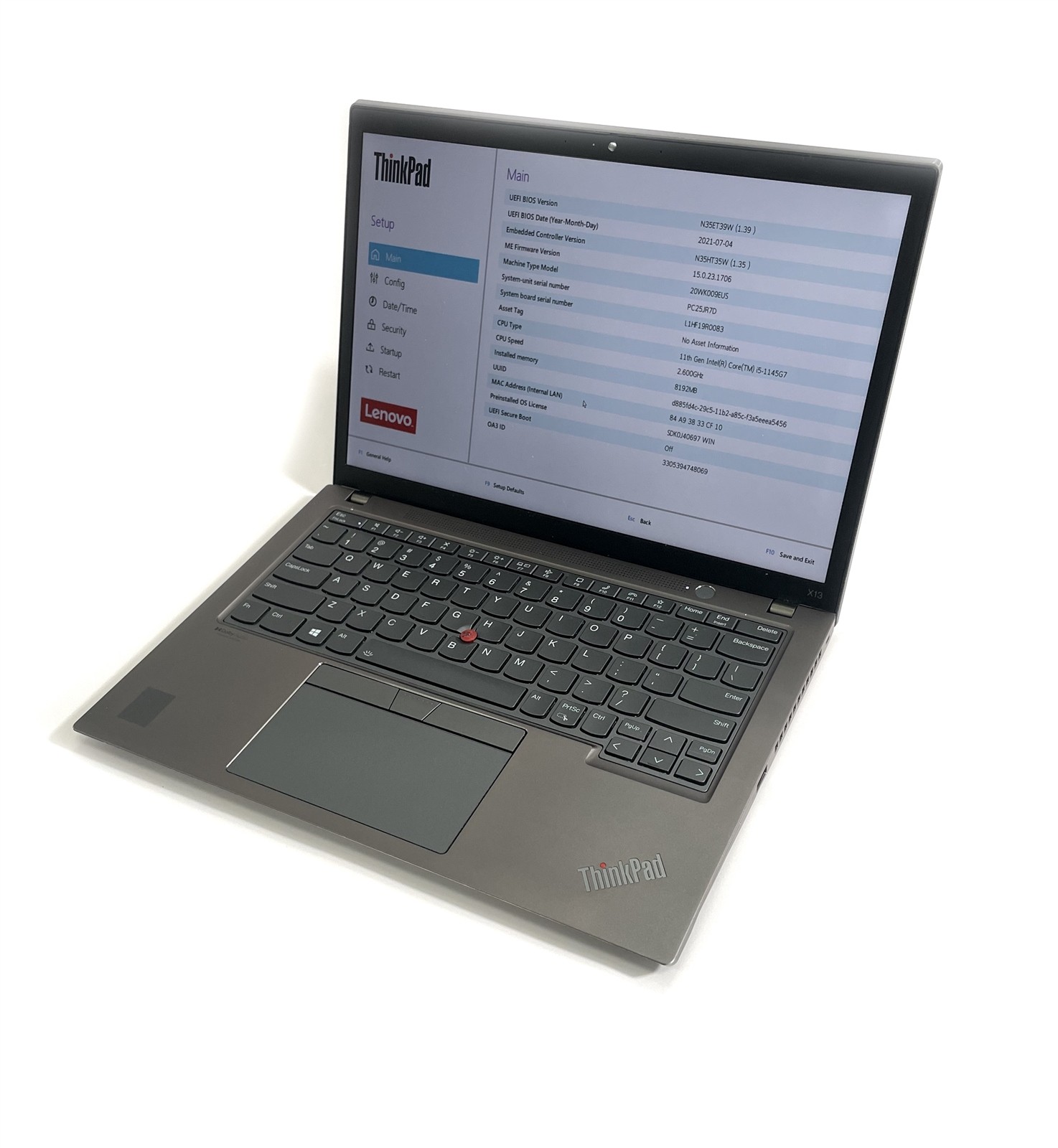 Lenovo ThinkPad X13 Gen 2 Laptop i5-1145G7 2.6GHz 256GB SSD 8GB RAM – Win 11 Pro