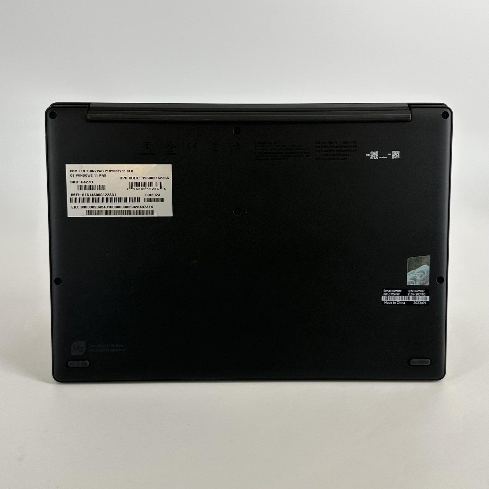 Lenovo ThinkPad X13s Gen 1 FHD+ Snapdragon 8cx 3 3.GHz 16GB 512GB SSD Excellent