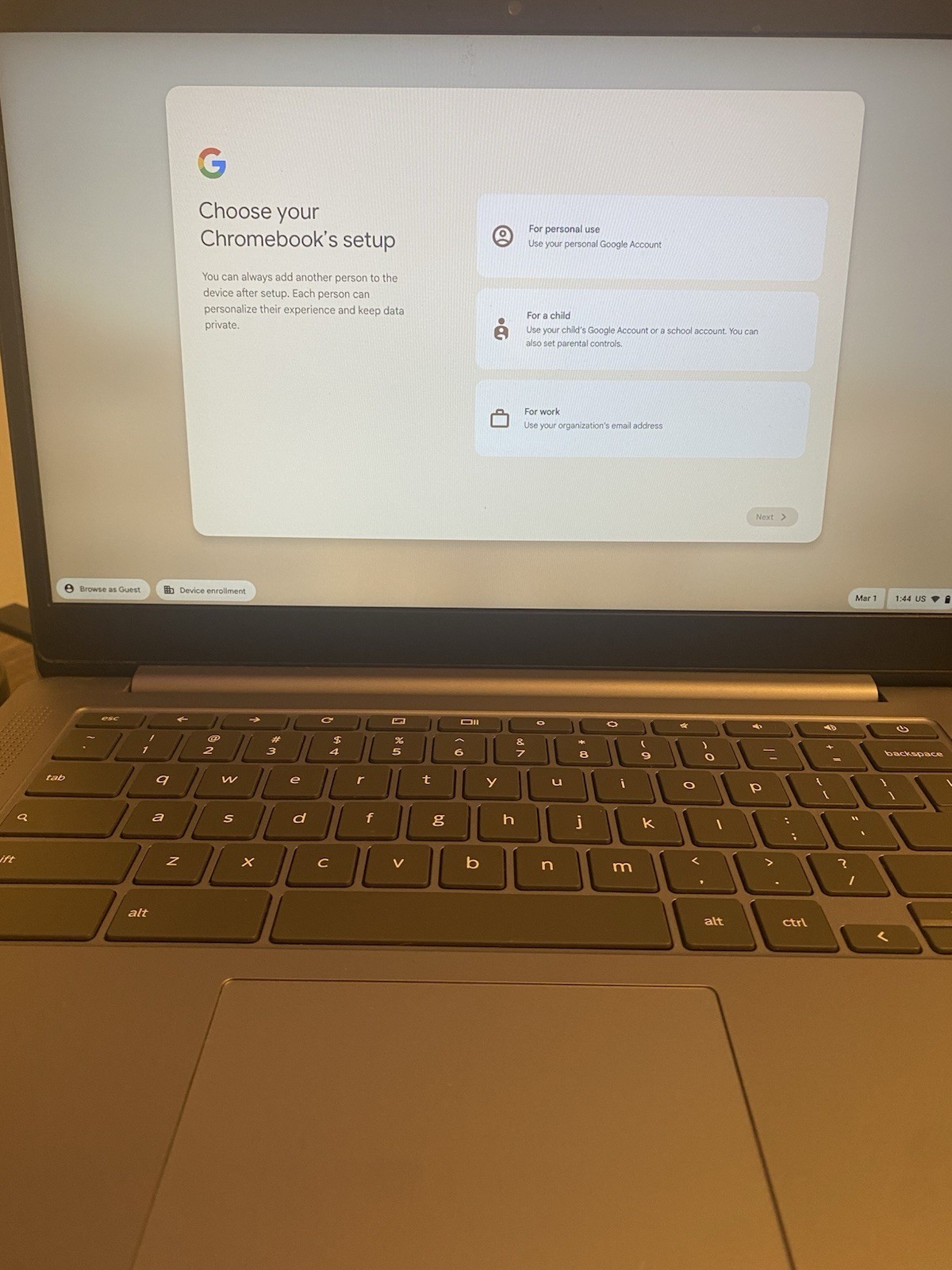 Lenovo Chromebook Laptop Chrome OS Silver Wi-Fi Webcam HDMI USB