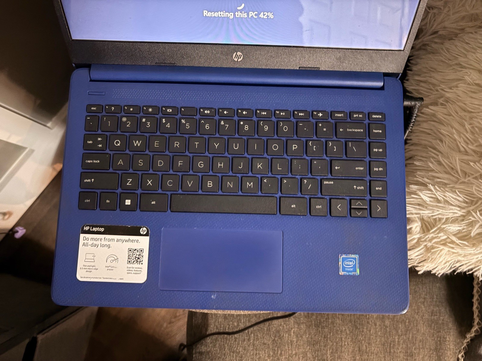 HP Blue Laptop 64 Bit OS WIndows 11