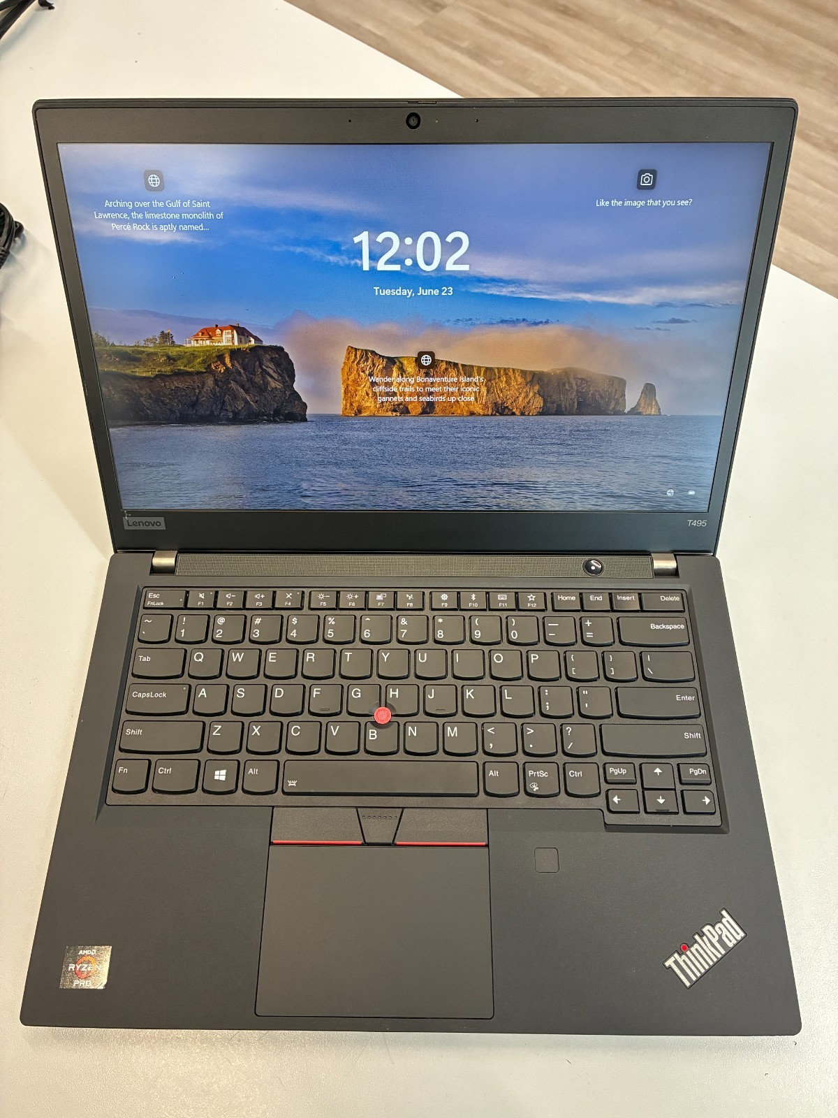 Lenovo ThinkPad T495: Screen 14″ / Ryzen 7 3700U / RAM 24Gb / SSD 512Gb / Win 11