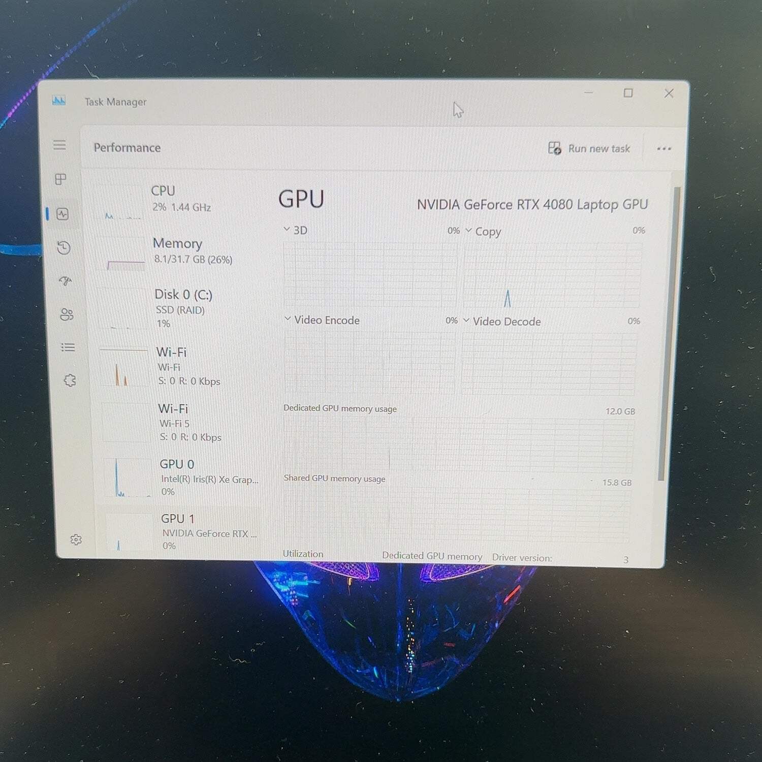 Alienware X16 R1 15.9″ i9-13900HK 2.6GHz 32GB RAM 1TB SSD GeForce RTX 4080
