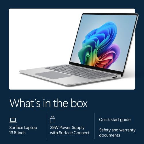 Microsoft Surface Laptop 13.8 Touch Snapdragon X2Elite 16GBRAM 512GBSSD Platinum
