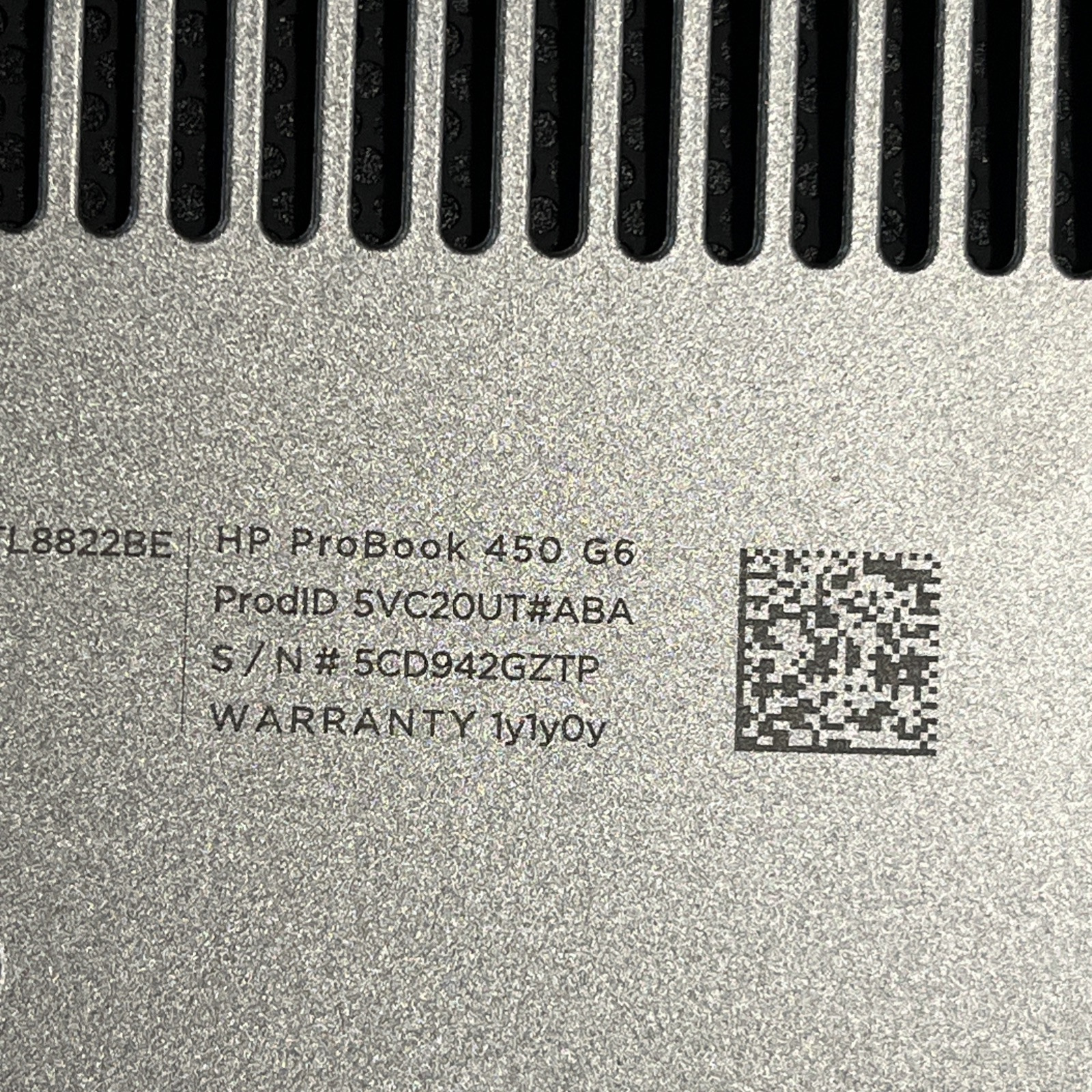HP PROBOOK 450 G6 INTEL CORE I3 8TH GEN 4GB RAM NO HD