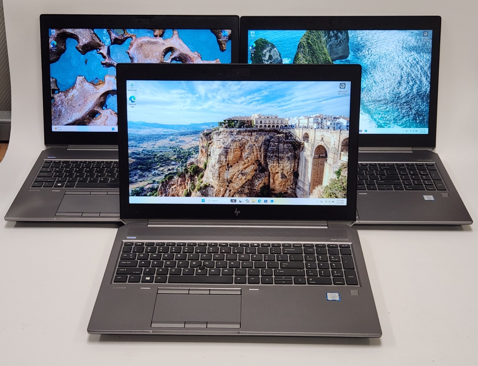 Lot of 3 HP ZBook 15 G6 i7-9850H 2.60GHz 32GB Ram 512GB SSD W11P NVIDIA T2000