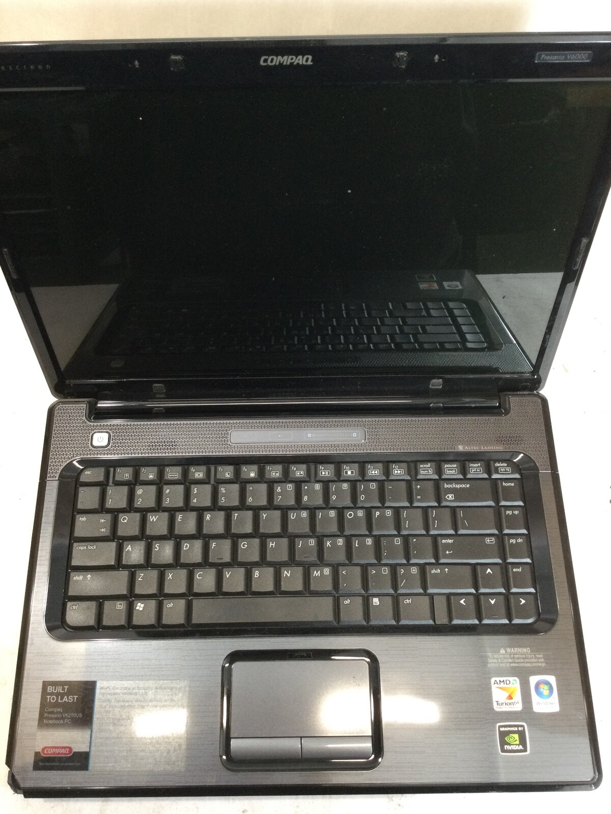HP PRESARIO V6000 – 1GB RAM – AMD TURION 64 – FOR PARTS – READ DESCRIPTION – BB!