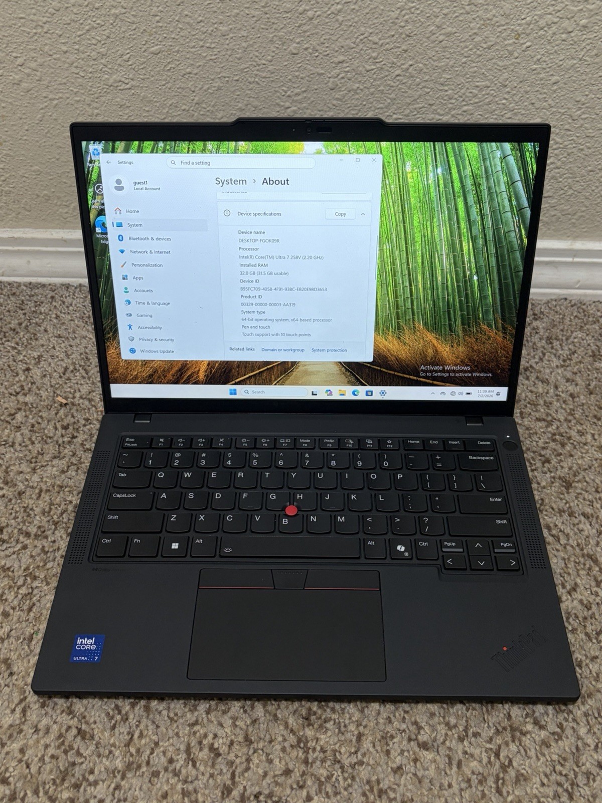 Lenovo ThinkPad T14 Gen 6 FHD+ 2.2 GHz Ultra 7 258V 32GB 1TB SSD Touchscreen