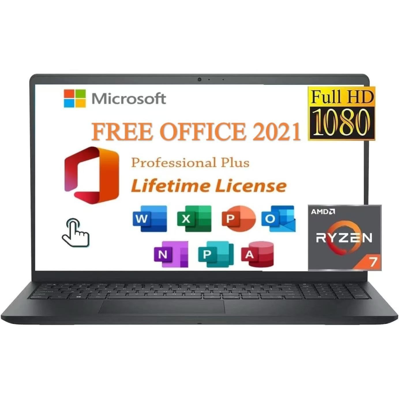 Dell Inspiron 15.6″ Touchscreen Laptop Ryzen 7 7730U Win 11 Pro 16GB RAM 1TB SSD