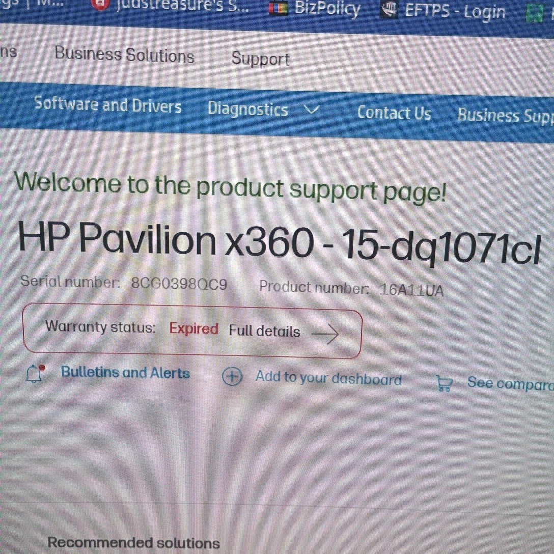 Working HP Pavilion x360 i5-1035G1 8GB RAM Convertible Touch Screen Linux Cachy