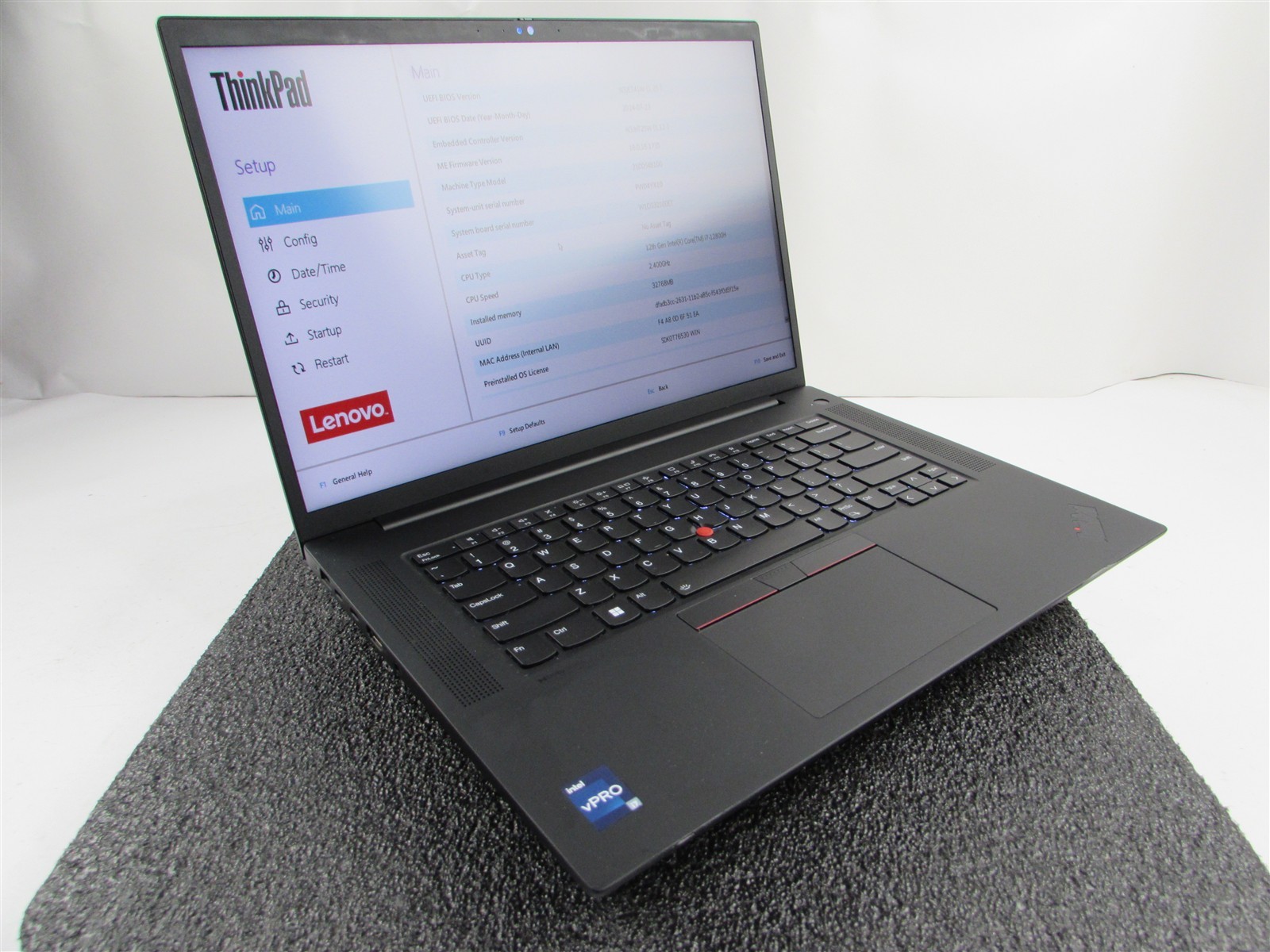 LENOVO THINKPAD P1 (GEN 5) FHD CORE I7-12800H 1TB 32GB RAM RTX A1000 WIN 11