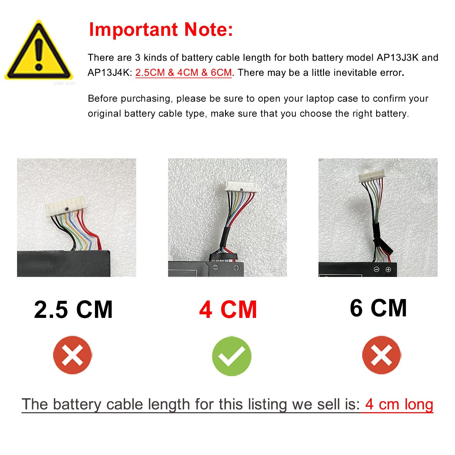 Dentsing 45Wh AP13J4K Laptop Battery 11.6″ Chromebook C740 C720 C720P CB3-532 No