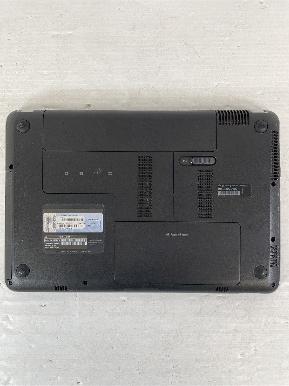 HP Pavilion DM4-1165DX Intel i5-450M 2.4GHz 4GB RAM 500GB HDD Windows 10 Pro