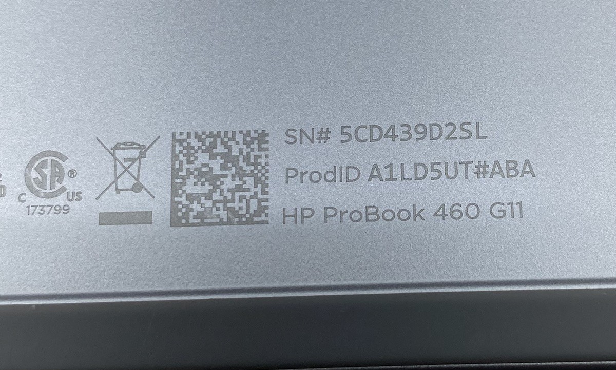 Hewlett Packard HP 16″ Probook 460 G11 Laptop (WMP017249)