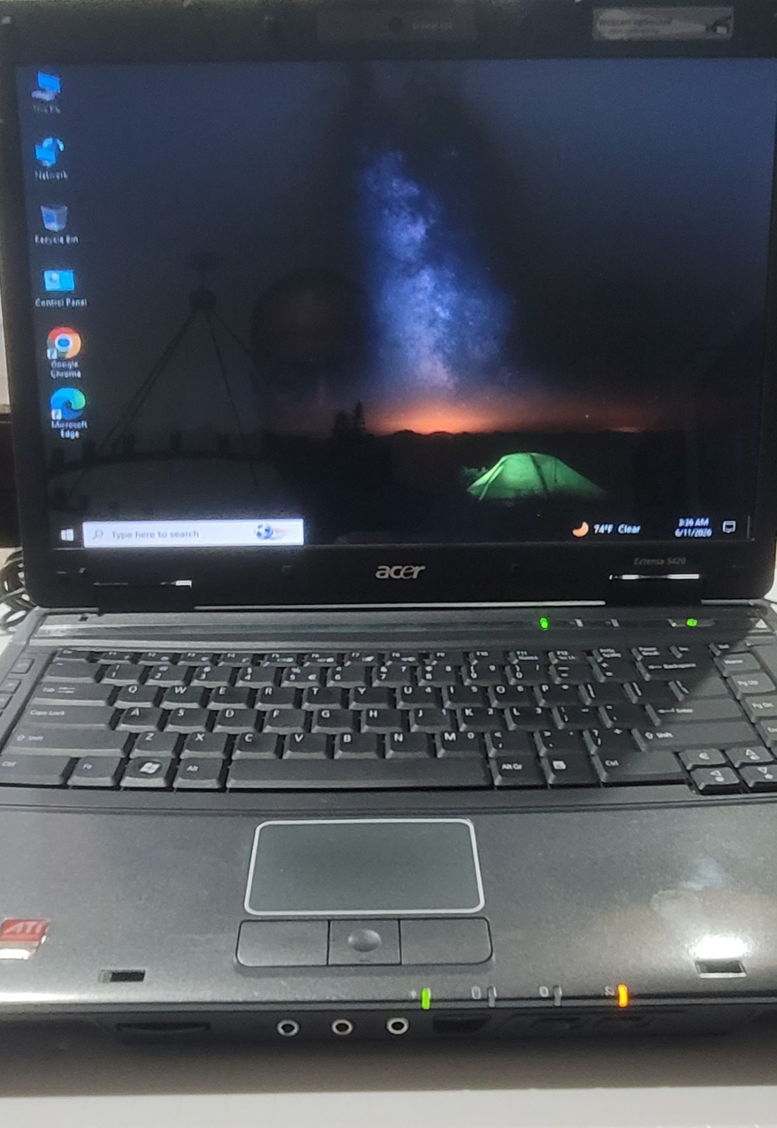 Used Acer Extensa 5420, With Windows 10 Home
