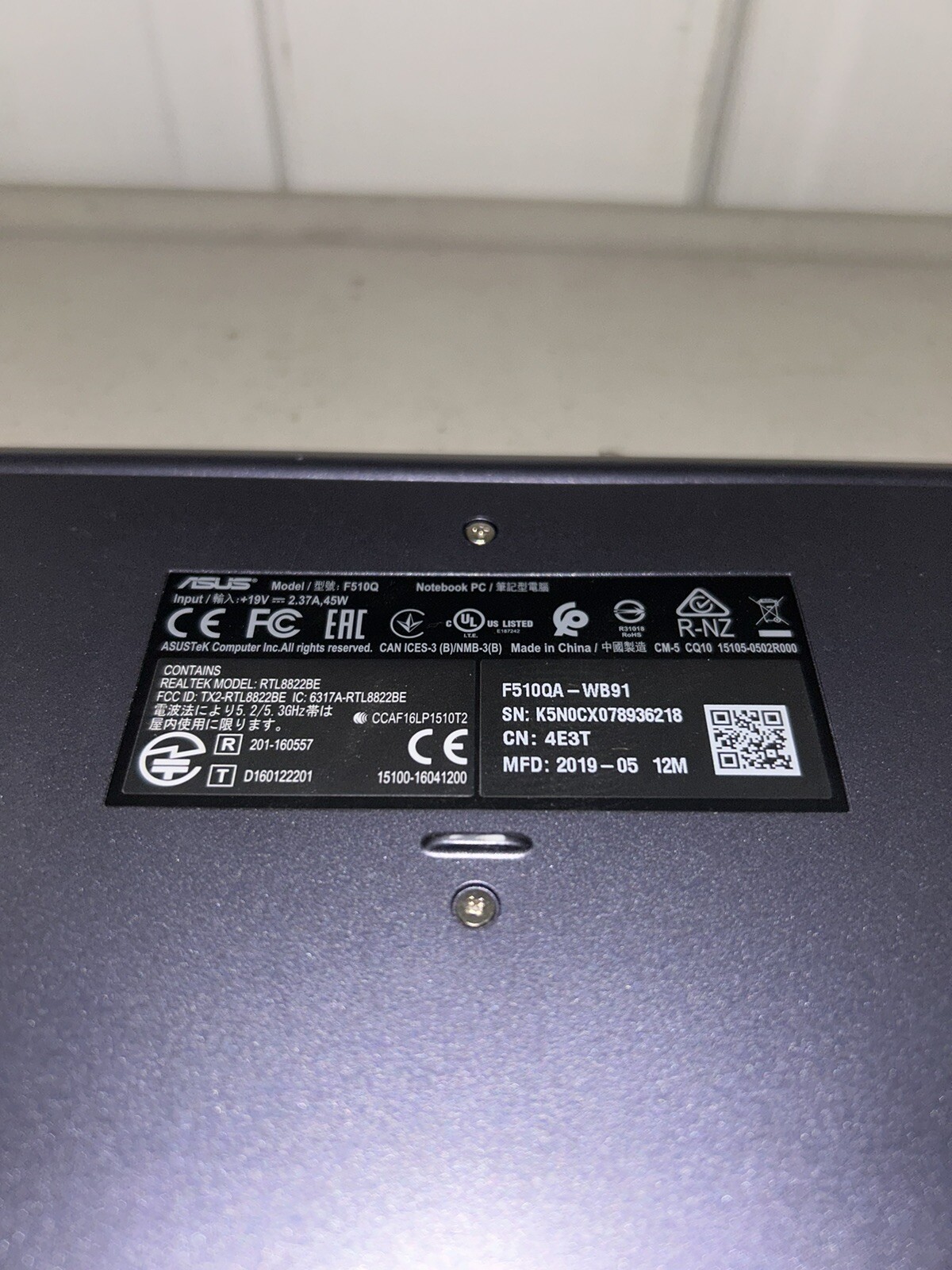 Asus Laptop 510Q Notebook PC,Asus F510QA-WB91 ASUS VivoBook F510QA