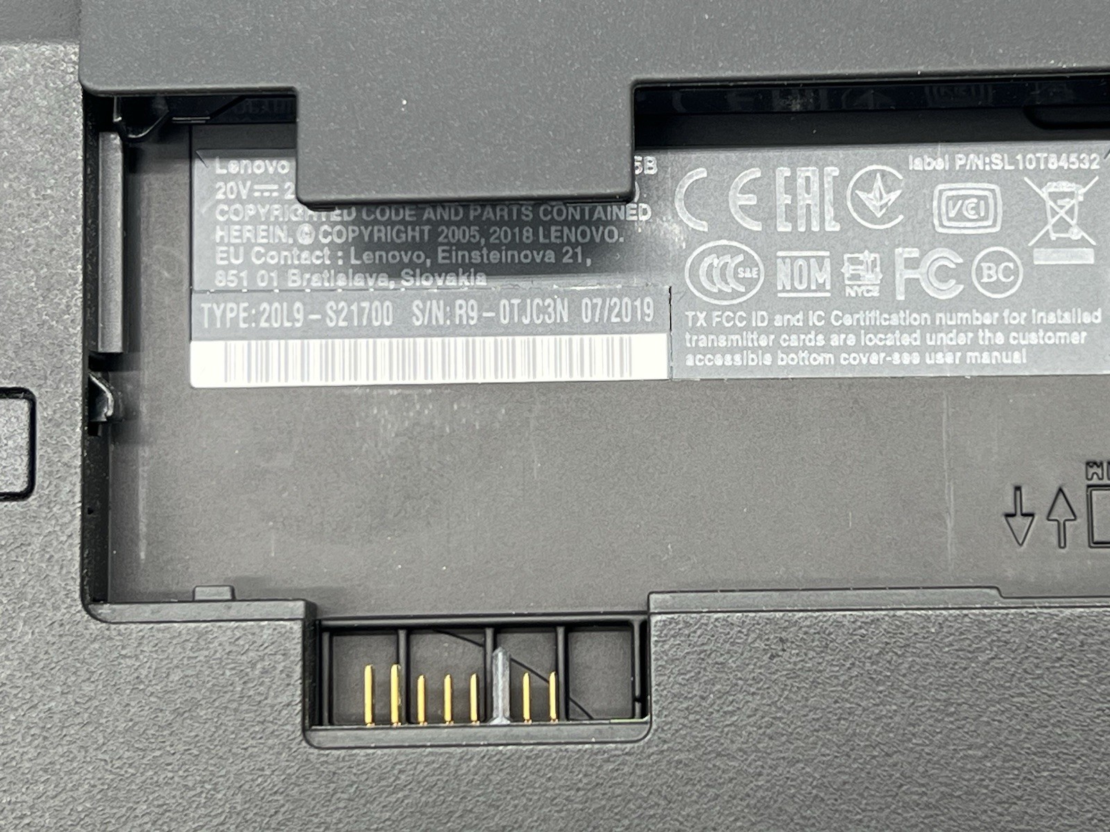 Lenovo ThinkPad T580, i5-8250U CPU, @ 1.60GHz, 8GB RAM, 256GB NVMe-No OS/Charger