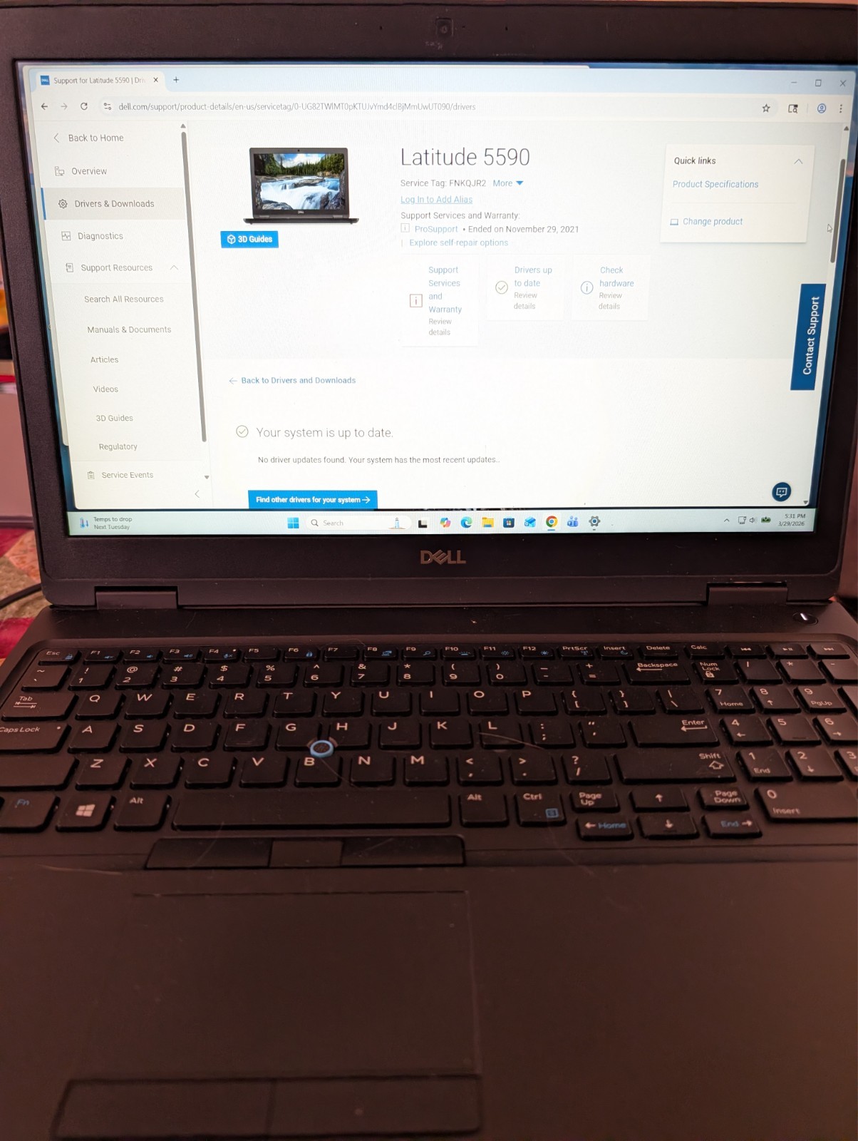 Dell Latitude 5590 Intel i5-8350U 8GB RAM 256 GB NVMe, Wi-Fi 5/BT 4.2 Win 11 Pro