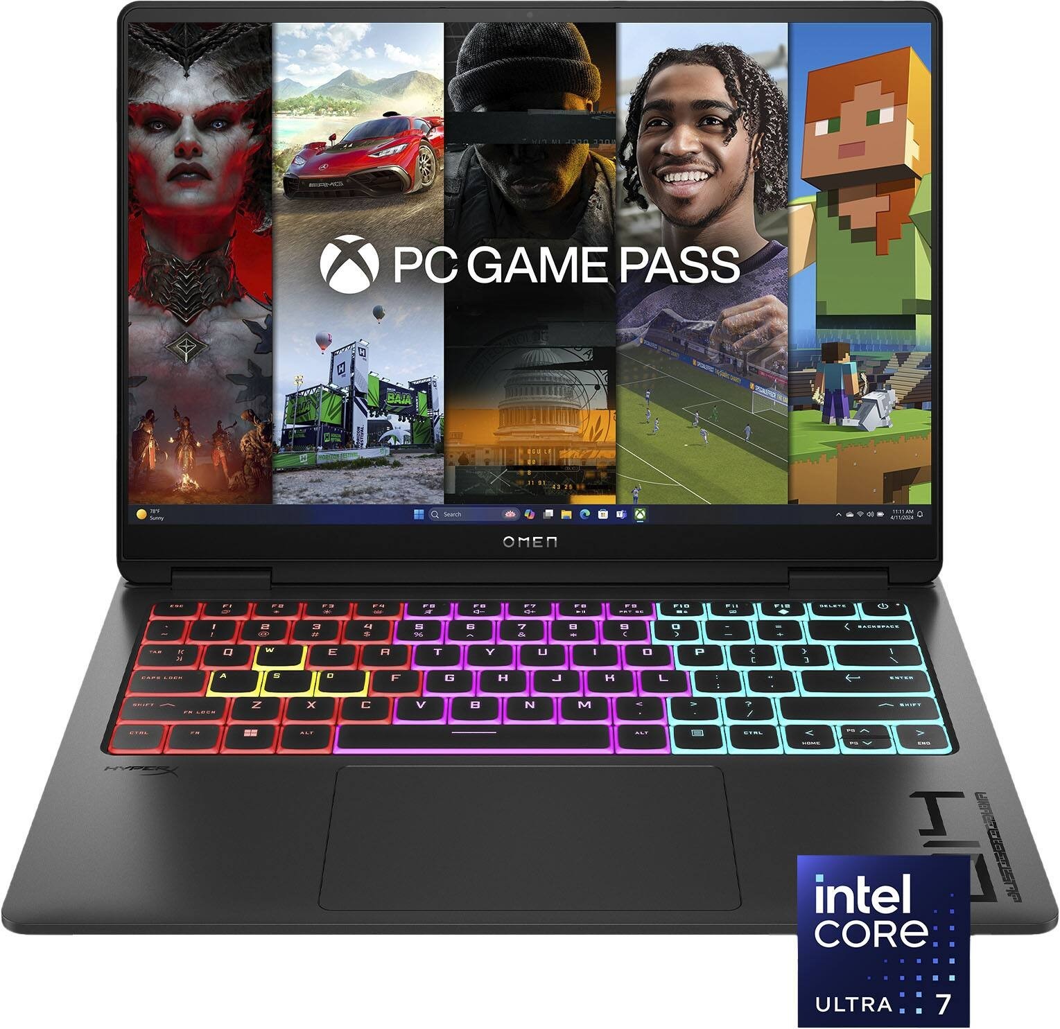 HP OMEN Transcend 14″ 3K OLED Intel Ultra 7 NVIDIA RTX 4060 16GB RAM 1TB SSD W11