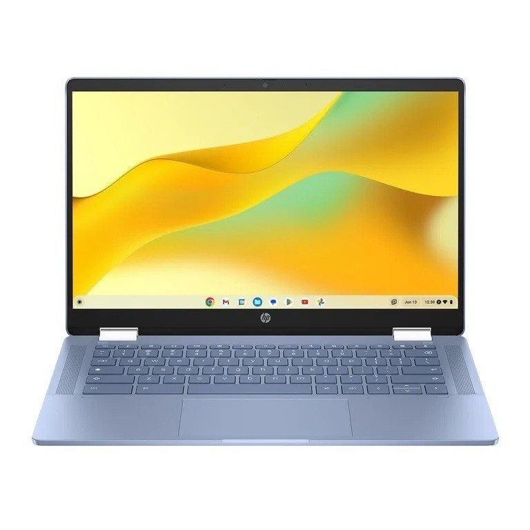 HP Chromebook X360 14″ FHD Touch, Intel N100, 4GB RAM, 64GB eMMC, Sky Blue