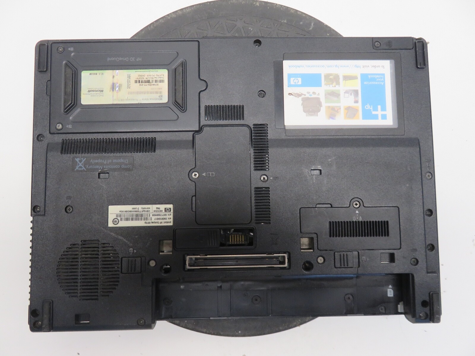 HP Compaq 6910P Intel Core 2 Duo T7300 2000MHz 2048 MB NO HDD No Batt