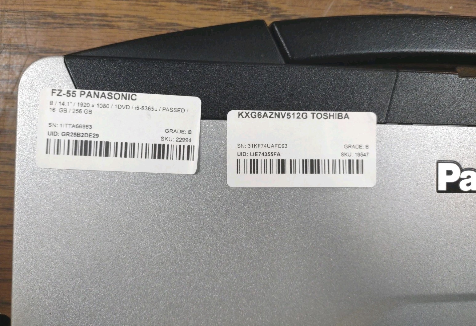 Panasonic ToughBook FZ-55 W/ i5-8365U, 512GB SSD, 16GB RAM. NON TOUCH