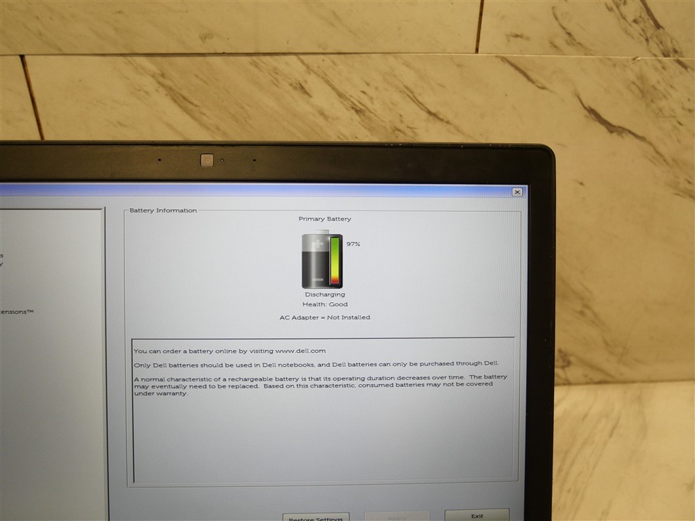 DELL 5590 15″ LATITUDE Laptop i7-8650U 1.90ghz 16GB PWR adapter & BAT 1920×1080