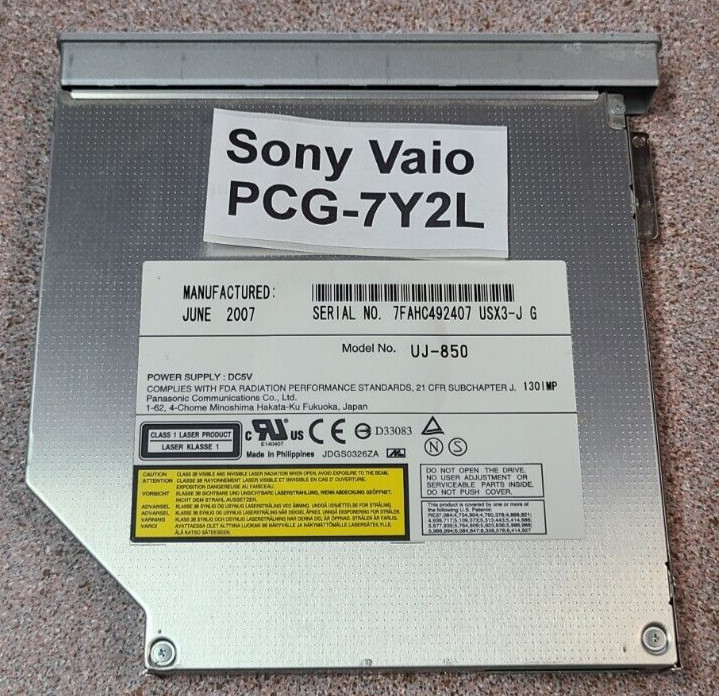 Sony Vaio PCG-7Y2L VGN-N325E CD/DVD Burner