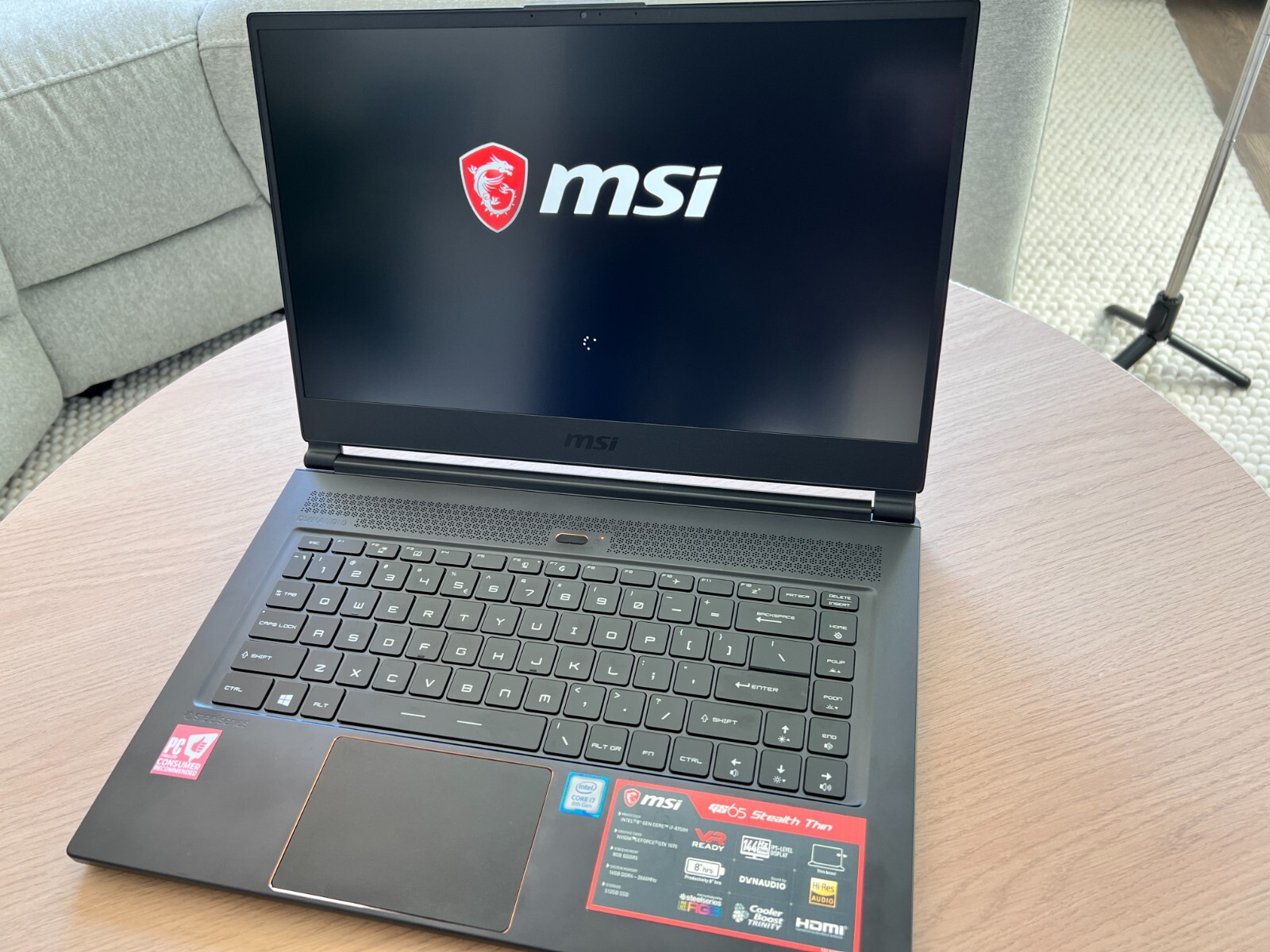 MSI GS65 Stealth Thin 8RF | 15.6″ 144Hz 7ms | i7-8750H | 16GB Memory | GTX 1070