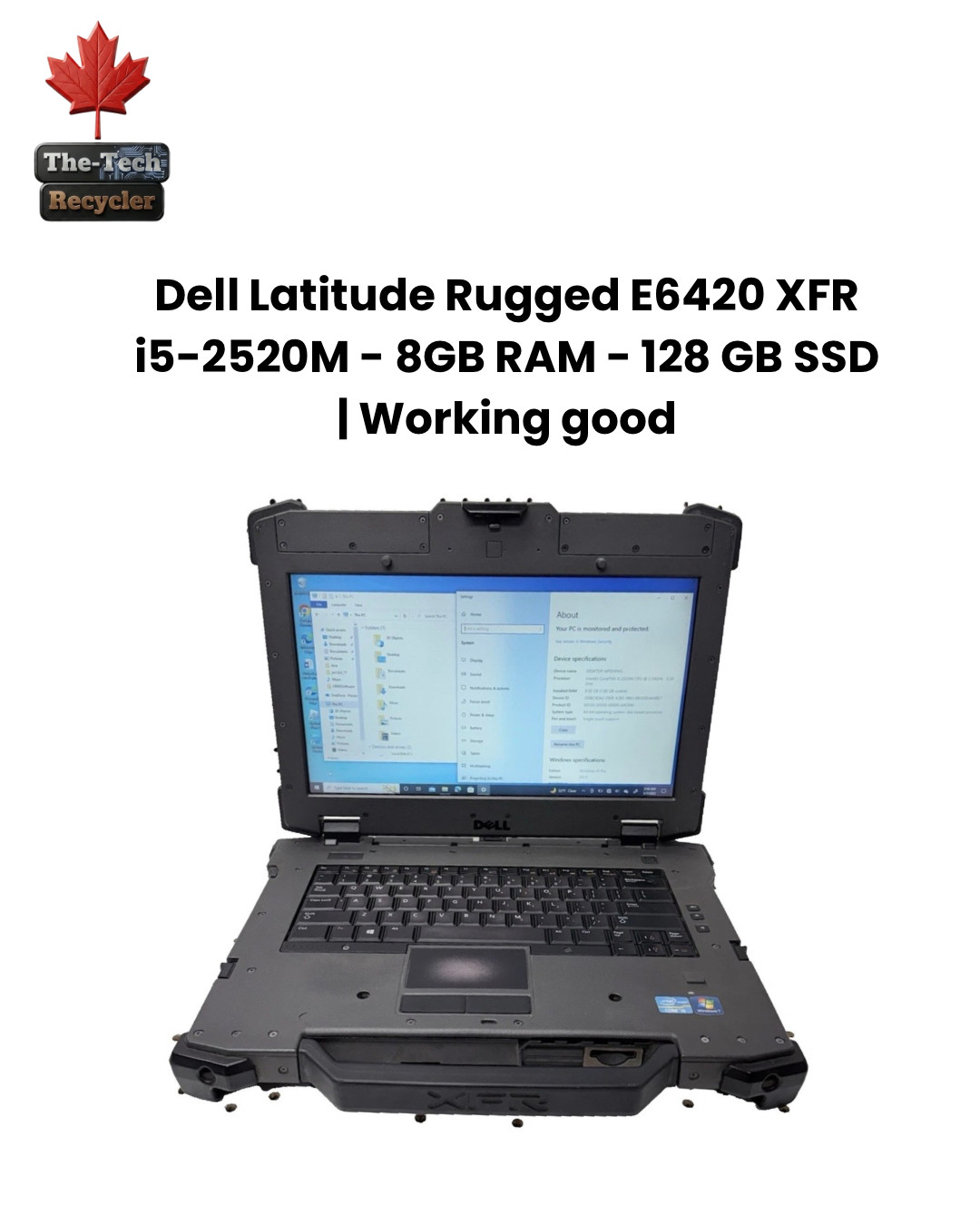 Dell Latitude E6420 XFR Core i7 CPU, 128 Solid State, 8GB RAM Win10 Rugged