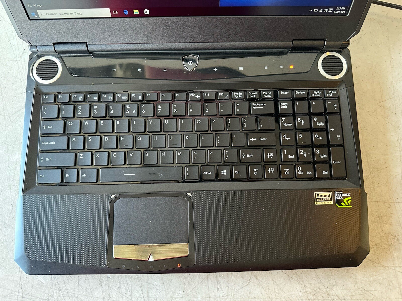 MSI MS-16f4 laptop I7-4810MQ CPU 16GB ram 128GB SSD NVIDIA GEFORCE GTX W10