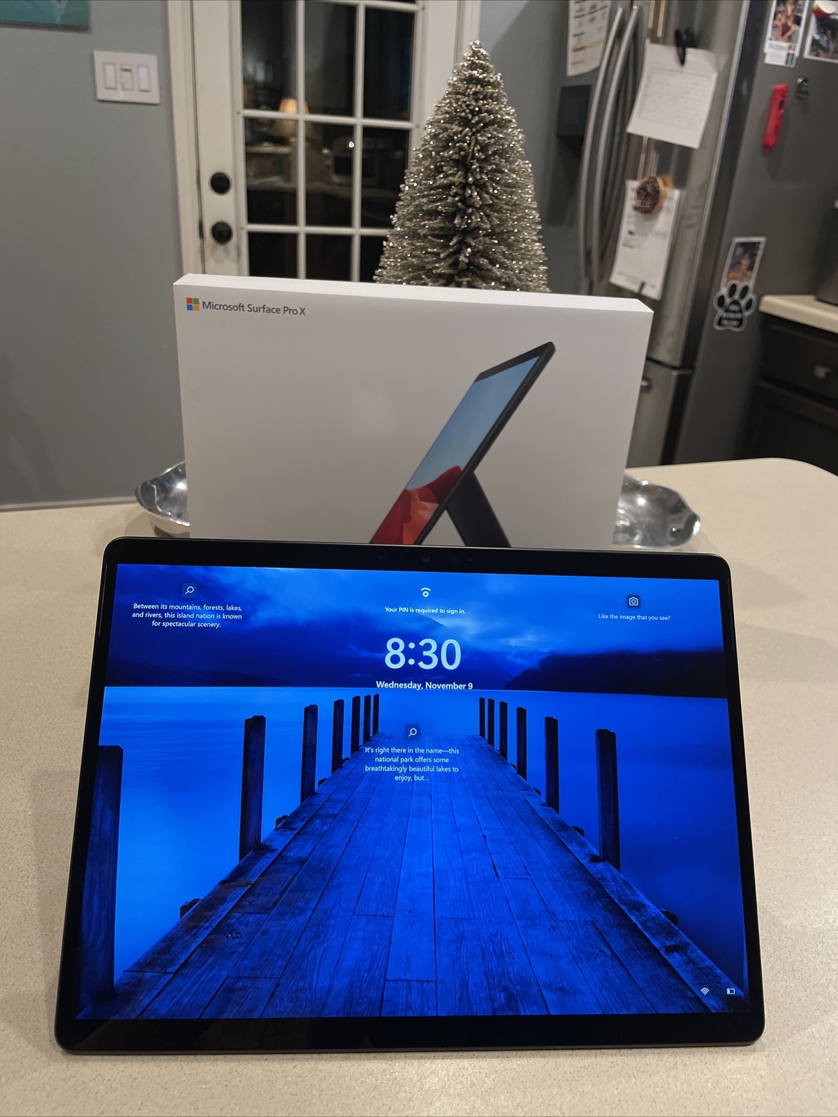 Microsoft Surface Pro X, Model1876, SQ1 Processor,128GB SSD, 8GB Ram, Windows 11