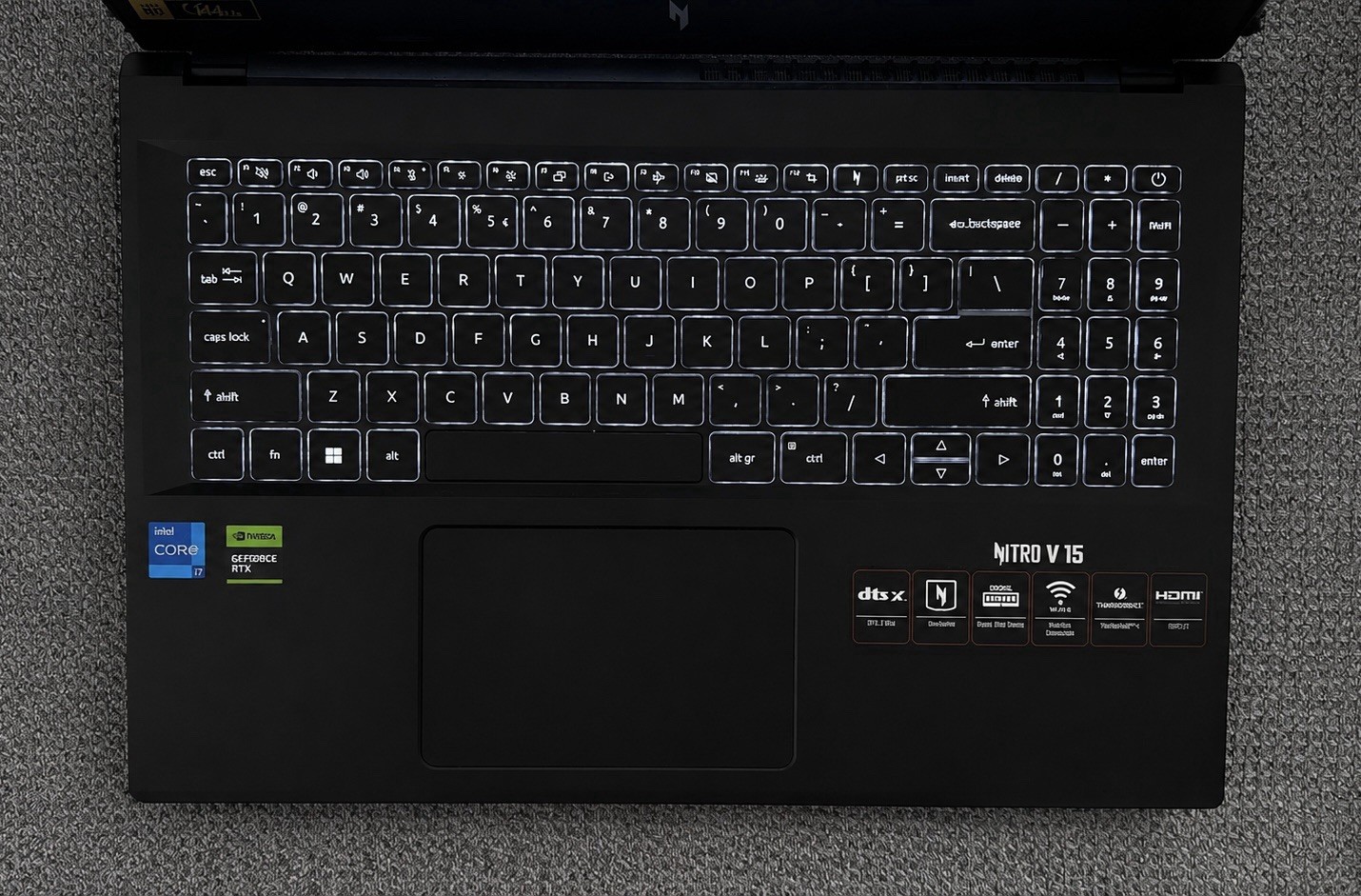Acer Nitro V 15 Gaming Laptop Intel Core i7-13620H RTX4060 16GBDDR5 512SSD 165HZ
