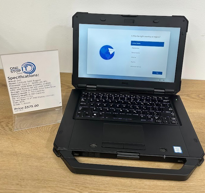 Dell Latitude 5420 Rugged, Core i7 8650U 16GB DDR4, 512GB SSD, 2018, 13.9′