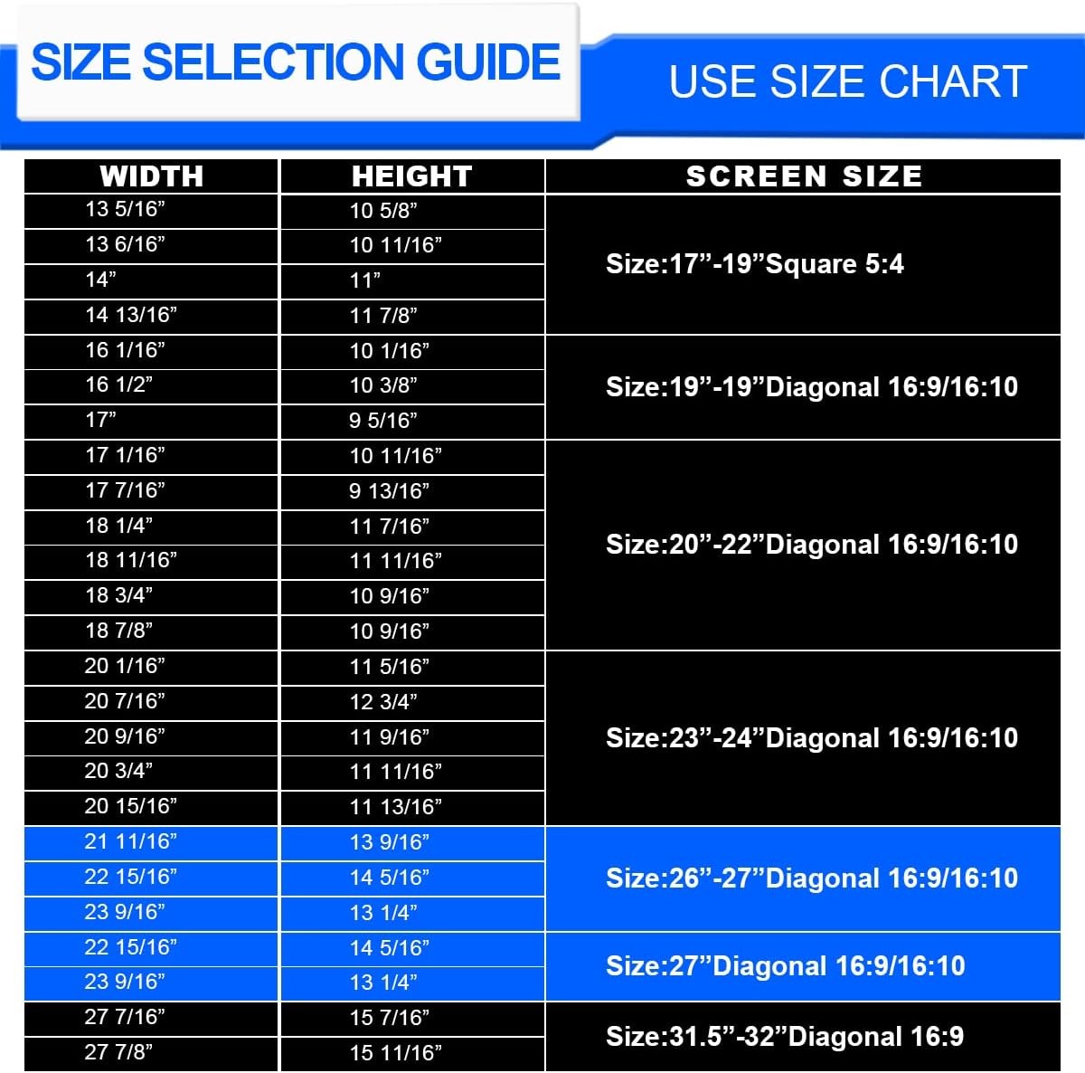 27″ Anti-Glare Privacy Screen Filter for Widescreen Monitor – Screen Protector