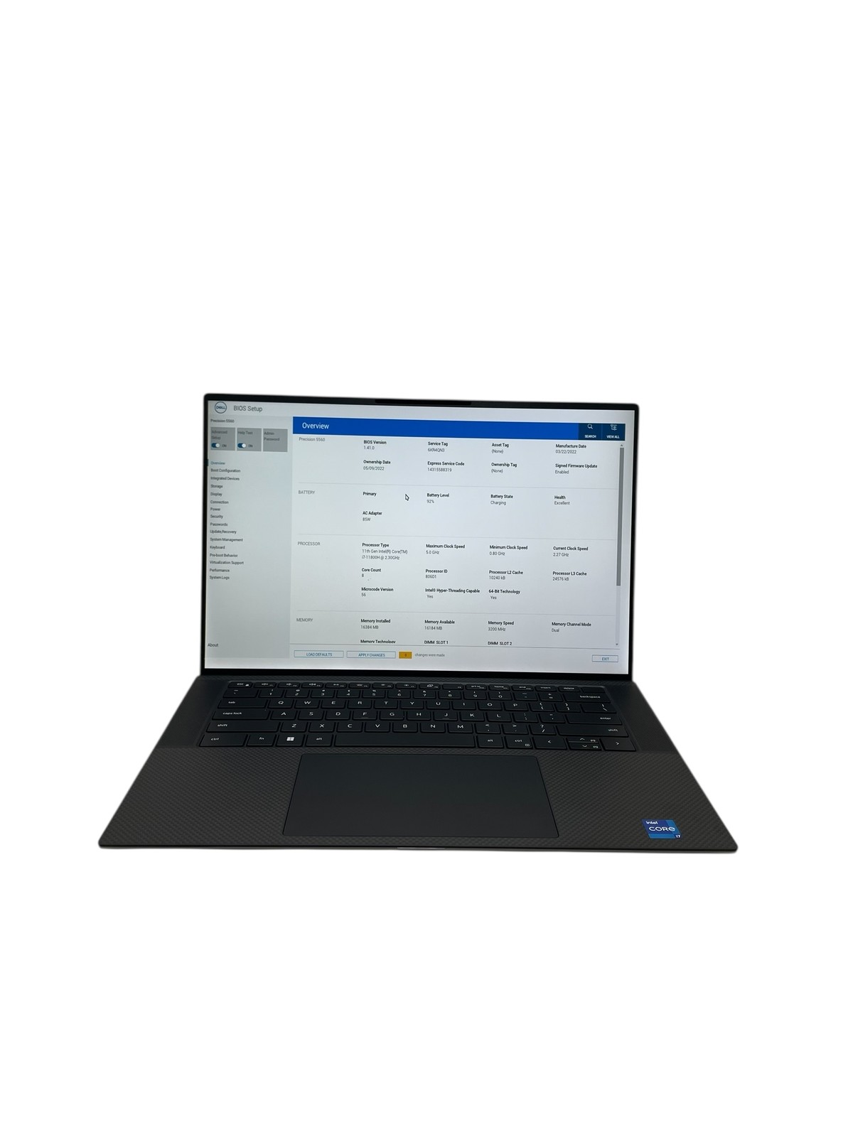 Dell Precision 5560 15.6″ i7 2.30GHz 16GB RAM 1TB SSD – Grade D