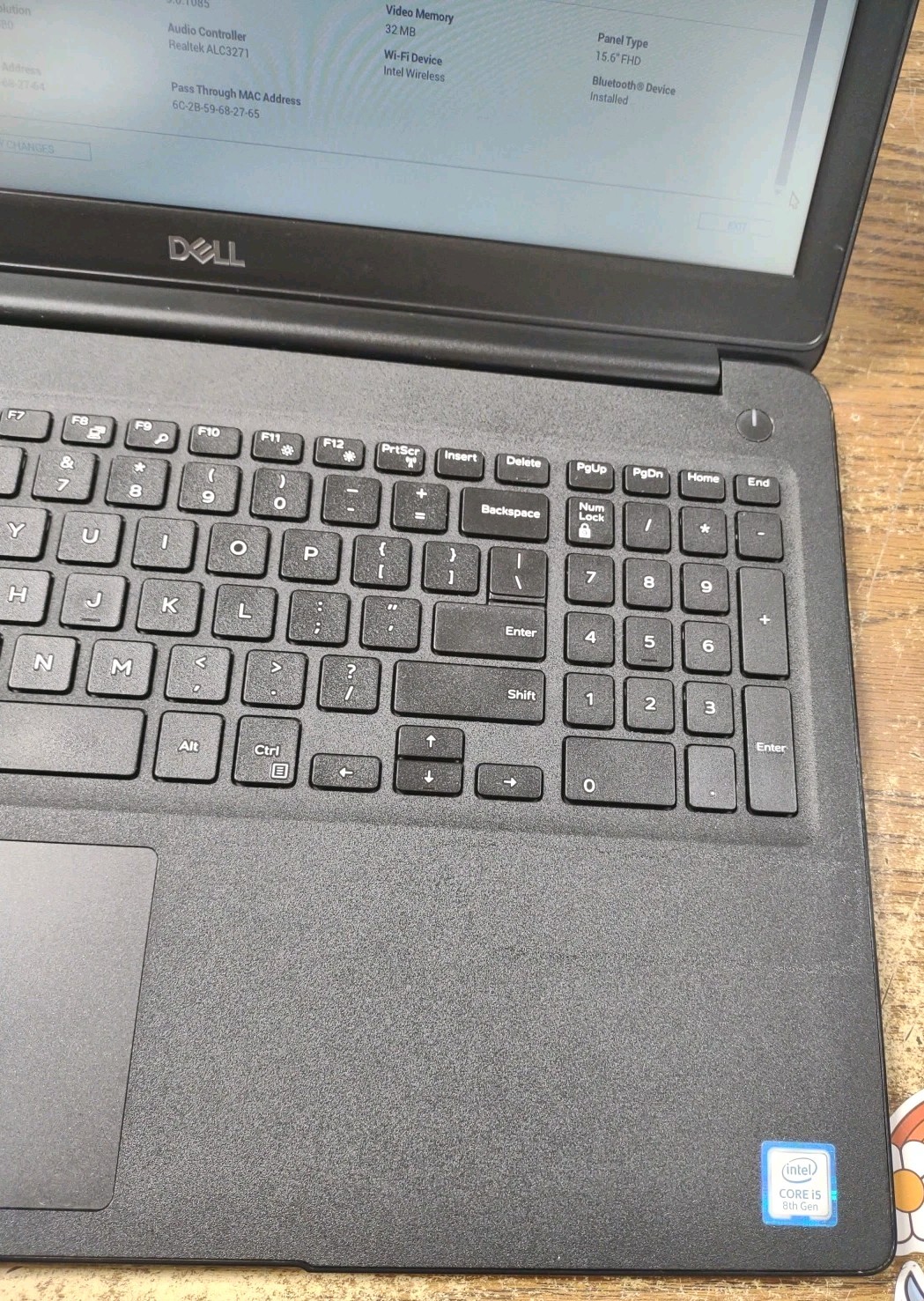 Dell Latitude 3500 Laptop W/ i5-8265U, 8GB, 512GB.