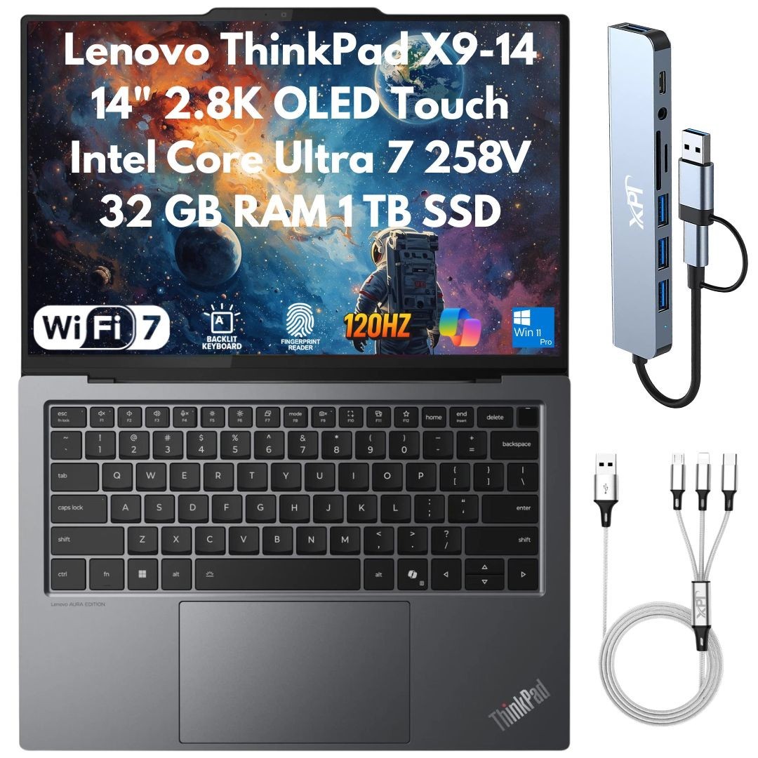 Lenovo ThinkPad X9-14 Gen 1 Aura 14″ 2.8K OLED Touch Ultra 7 258V 32GB 1TB FPR