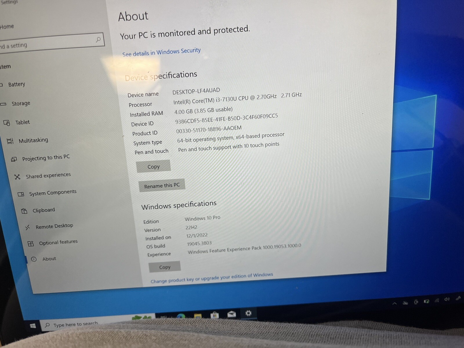 Acer Switch 5 N17P5 Intel Core i3-7130U 2.70GHZ 4GB RAM 128GB SSD #1