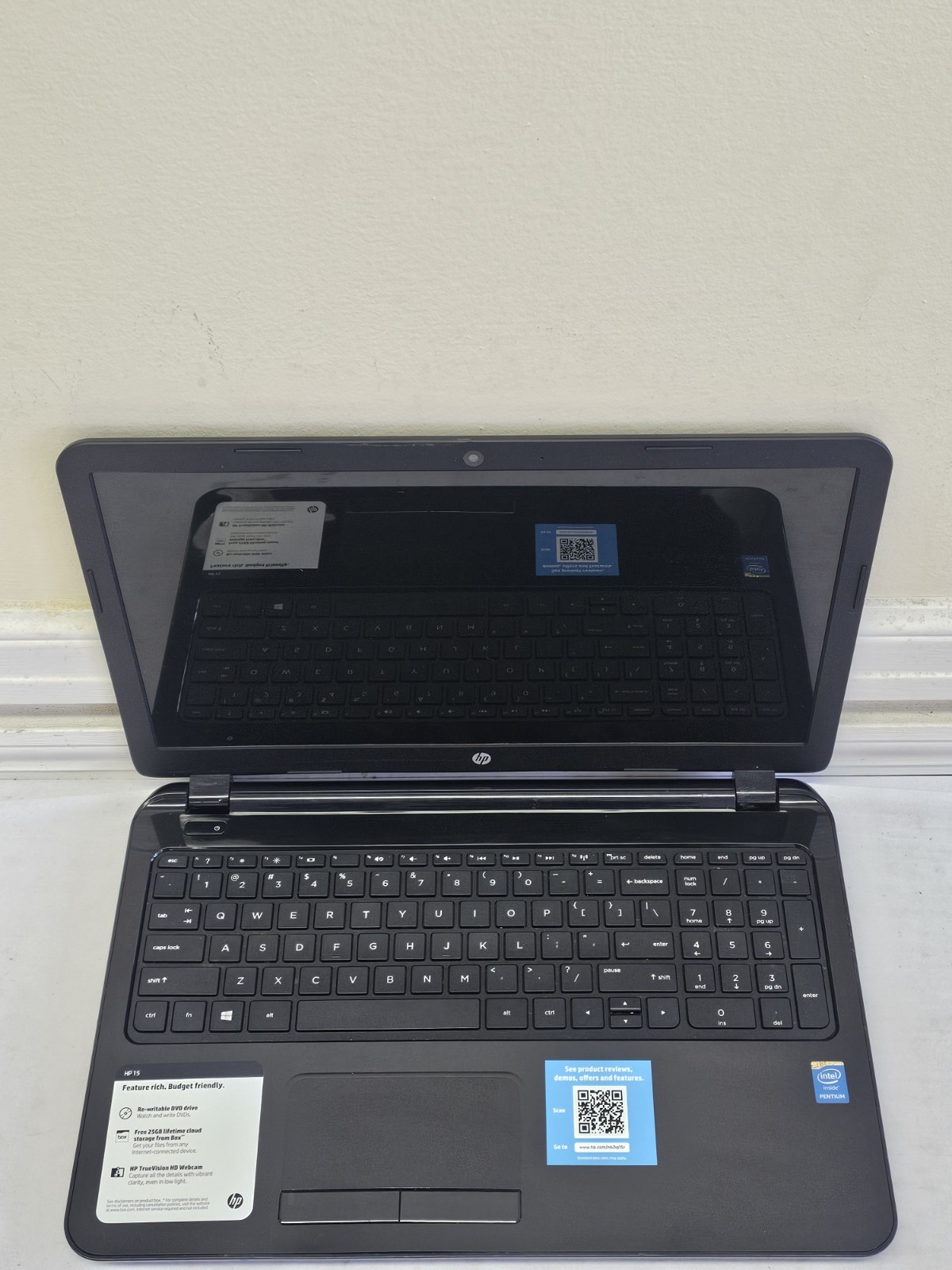 HP 15-r029wm Laptop – Intel Pentium – NO RAM/HDD/OS – Parts/Repair – Read Desc.
