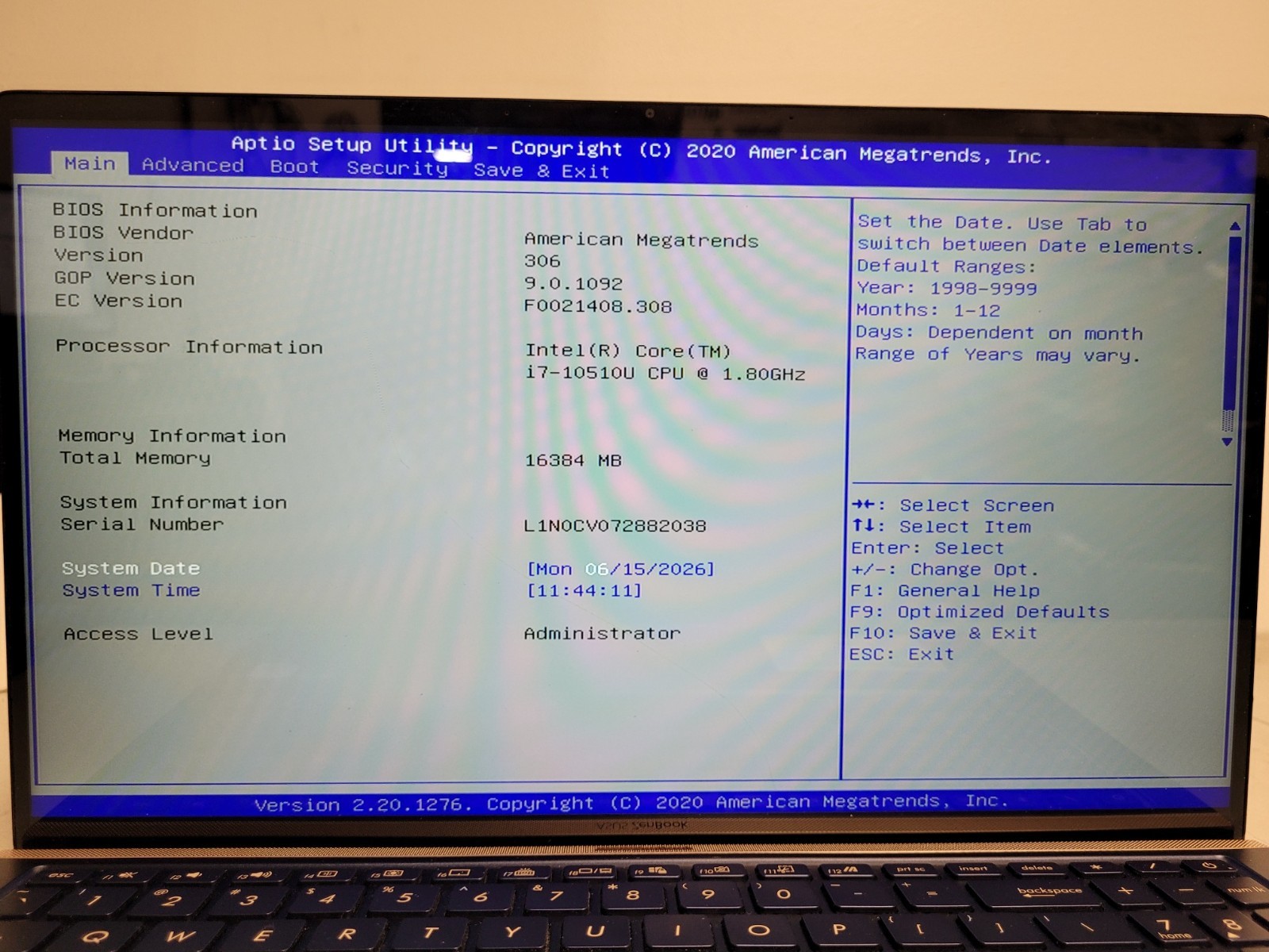 Asus zenbook 15 15.6″ i7-10510u 1.8ghz 16gb onboard ram 256gb ssd read 072882038