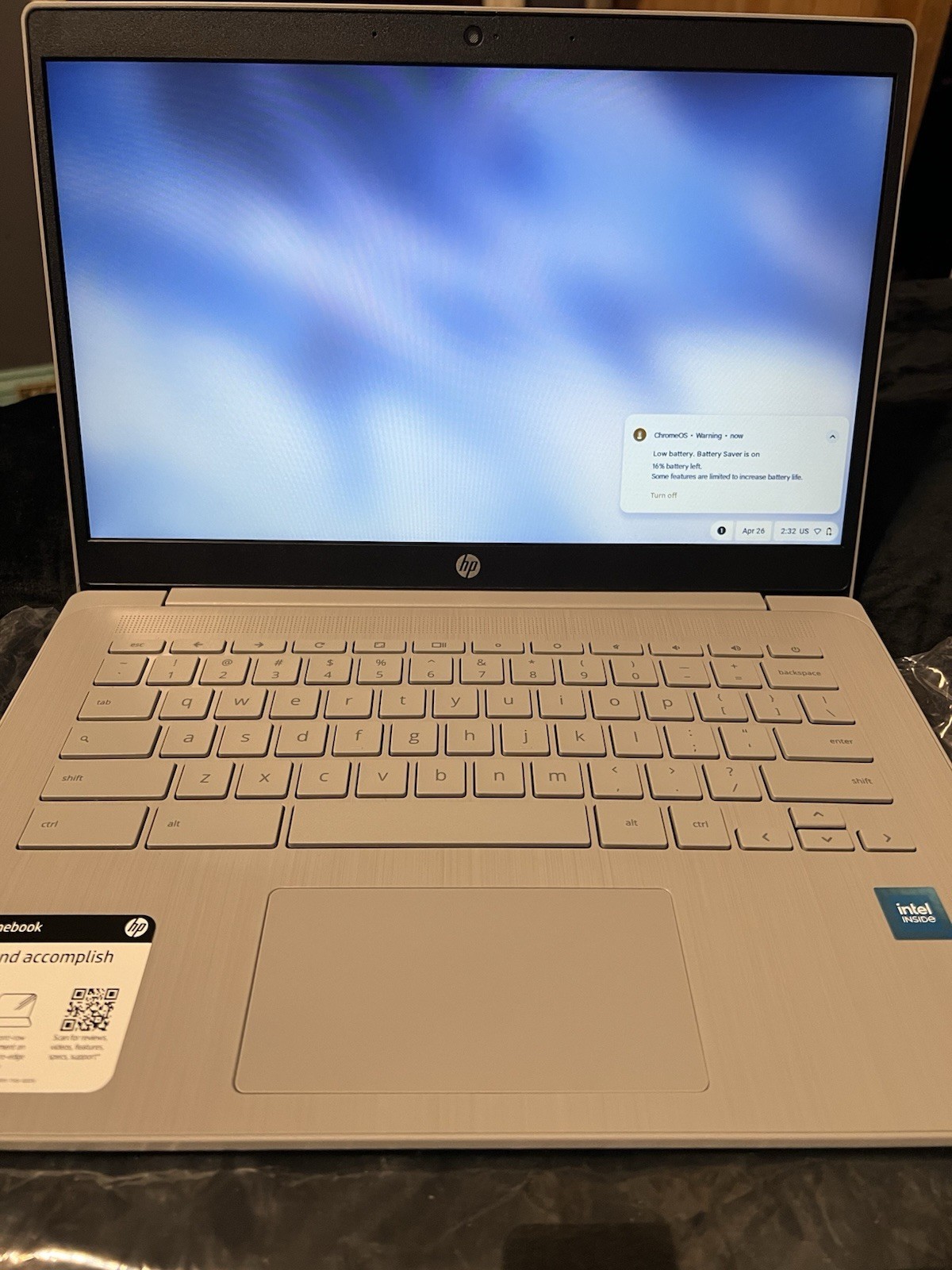 HP Chromebook Intel Celeron N4500 4GB 64GB eMMC 14″ Chrome OS Silver